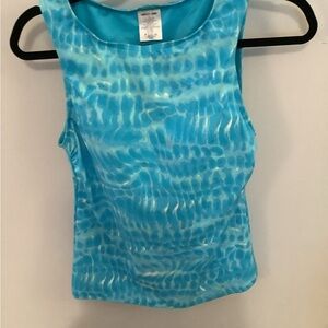 Water print workout top NWOTs